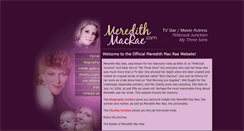 Desktop Screenshot of meredithmacrae.com